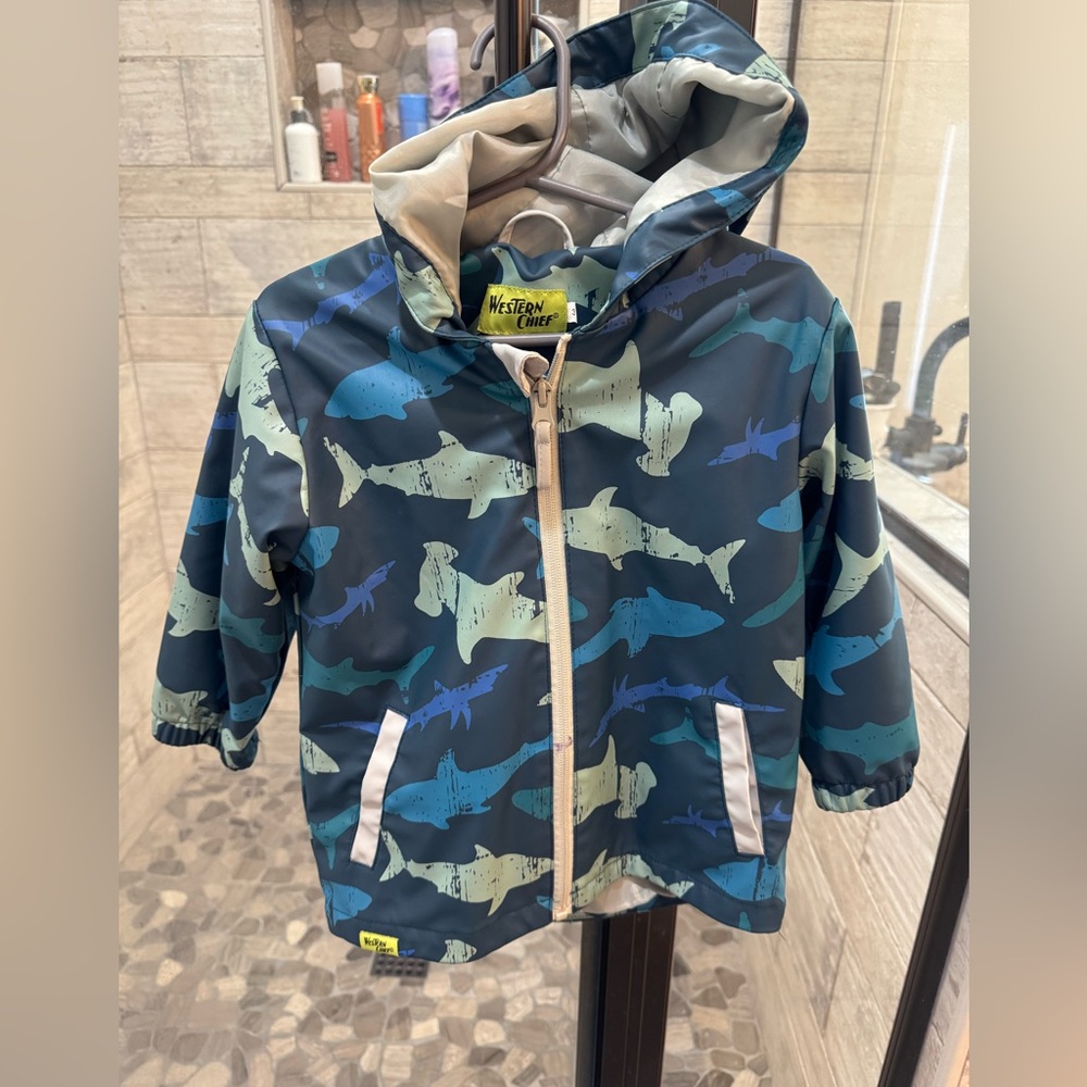 Western Chief Blue and Gray Camo Jacket